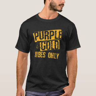 Lila Amp Gold Game Day Group für High School Fox T-Shirt