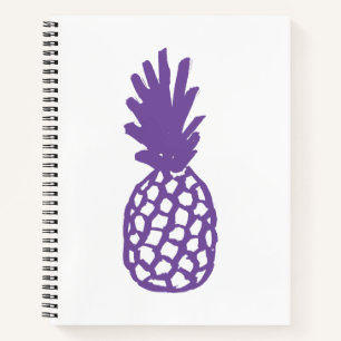 Lila Ananas Notizblock