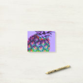 lila Ananas Post-it Klebezettel (Auf Schreibtisch)