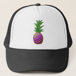 Lila Ananas Truckerkappe