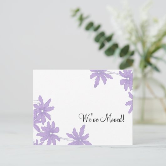 Lila Änderung der Ankündigung (Stehend Vorderseite)