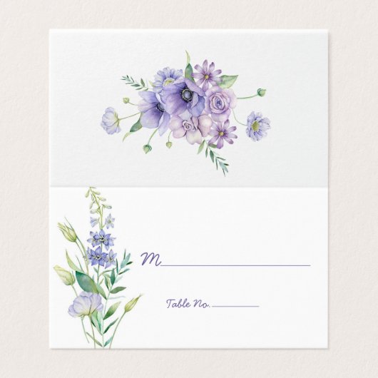 Lila Anemone, Daisies, Grüne Hochzeit (Außenseite Aufgefaltet)