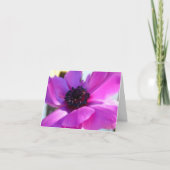 Lila Anemone Note Card im Springtime Dankeskarte (Vorderseite)
