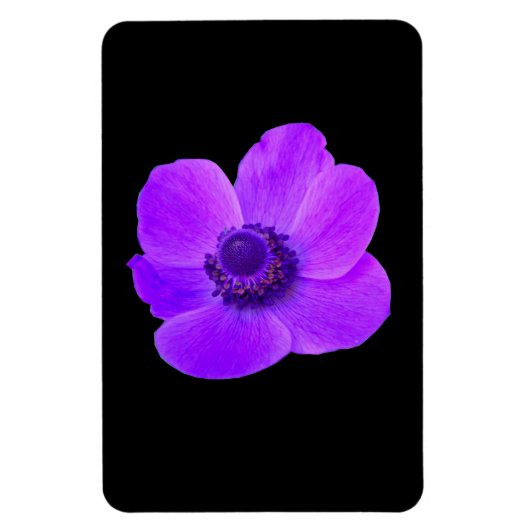Lila Anemone Premium Magnet (Vertikal)