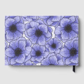 Lila Anemone Wildblume G602 Gästebuch (Rückseite)