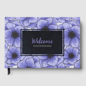 Lila Anemone Wildblume G602 Gästebuch (Vorderseite)