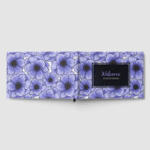 Lila Anemone Wildblume G602 Gästebuch (Voll)