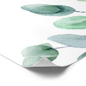 Lila Anemonen ohne Sitzplan Hochzeitszeichen Poster (Ecke)