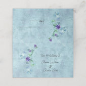 Lila Anemonen und Grüne Platzkarte (Außenseite Aufgefaltet)