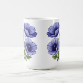 Lila Anemonenstrauß Kaffeetasse (Mittel)