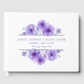 Lila anemonfarbenes Gästebuch (Vorderseite)