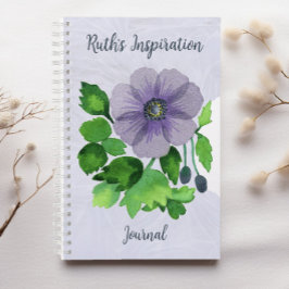 Lila Anenome Journal Notizblock