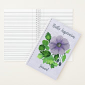 Lila Anenome Journal Notizblock (Innen)