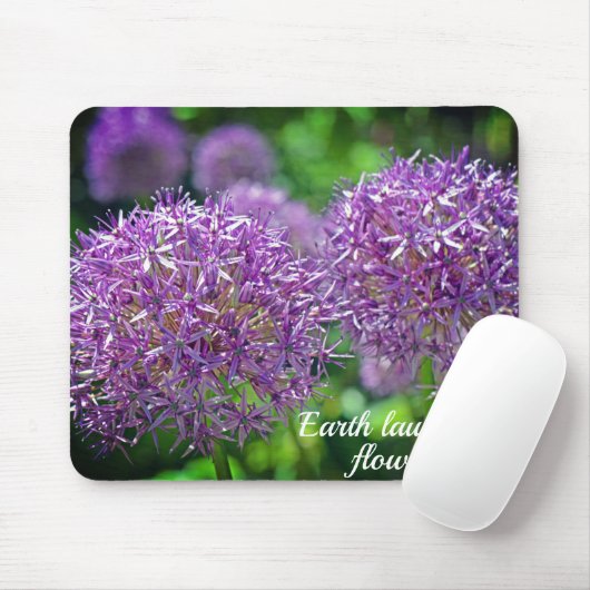 Lila Angebot für Blume Mousepad (Mit Mouse)