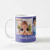 Lila Angebot für Familienname für 3-Fotosammlunge Kaffeetasse (Links)