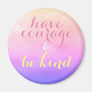 Lila Angebot für Mut und Inspiration Magnet