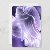 Lila Angel Einladung (Vorderseite)