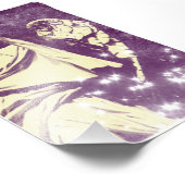 Lila Angel Fotodruck (Ecke)