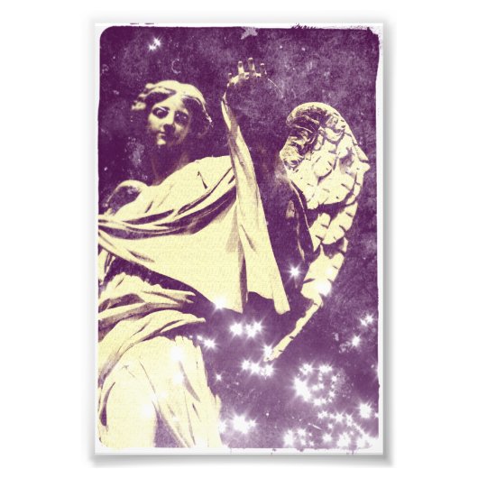 Lila Angel Fotodruck (Vorne)