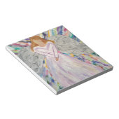 Lila Angel Notizblock (angewinkelt)