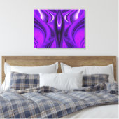 Lila Angel Wings Leinwanddruck (Insitu (Schlafzimmer))