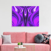 Lila Angel Wings Leinwanddruck (Insitu (Wohnzimmer))