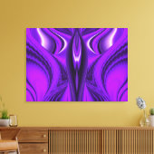 Lila Angel Wings Leinwanddruck (Insitu (Wohnzimmer))