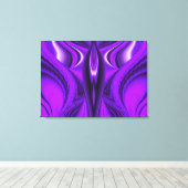 Lila Angel Wings Leinwanddruck (Insitu (Holzboden))