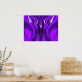Lila Angel Wings Poster (Küche)