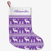 Lila angemessenes kleiner weihnachtsstrumpf (Vorderseite)