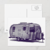 Lila Anhänger Postkarte (Vorne/Hinten)