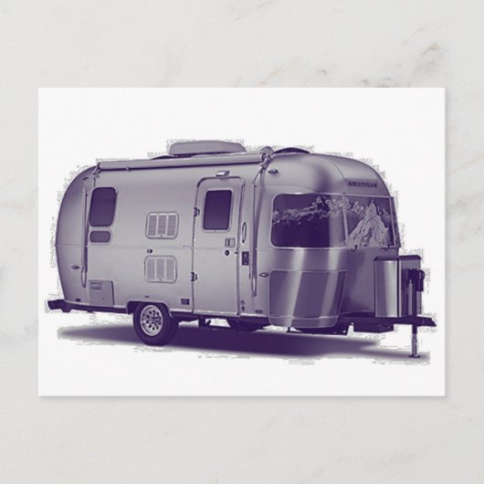 Lila Anhänger Postkarte (Vorderseite)