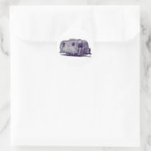 Lila Anhänger Runder Aufkleber (Tasche)