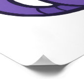 Lila Anime Cat Vector Art Poster (Ecke)