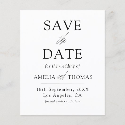 Lila Ankündigung Datum freihalten (Rückseite)