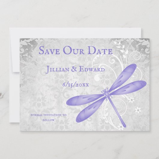 Lila Ankündigung Datum freihalten (Vorderseite)