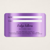 Lila Ankunftskarte (Rückseite)