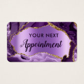 Lila Ankunftskarte (Vorderseite)