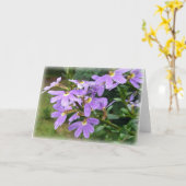 Lila Anmut Karte (Gelbe Blume)