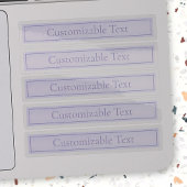 Lila, anpassbarer eleganter Leichtlavender Aufkleber