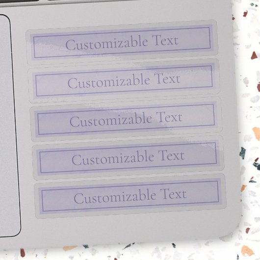 Lila, anpassbarer eleganter Leichtlavender Aufkleber