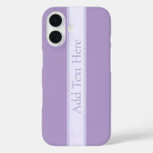 Lila, anpassbarer eleganter Leichtlavender Case-Mate iPhone Hülle (Rückseite)