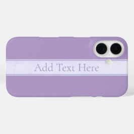 Lila, anpassbarer eleganter Leichtlavender iPhone 16 Hülle