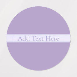 Lila, anpassbarer eleganter Leichtlavender Etiketten