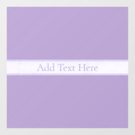 Lila, anpassbarer eleganter Leichtlavender Fensteraufkleber