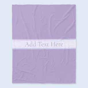 Lila, anpassbarer eleganter Leichtlavender Fleecedecke