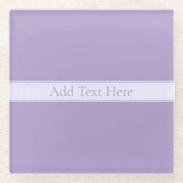 Lila, anpassbarer eleganter Leichtlavender Glasuntersetzer