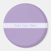 Lila, anpassbarer eleganter Leichtlavender Magnet (Vorne)