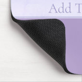 Lila, anpassbarer eleganter Leichtlavender Mousepad (Ecke)