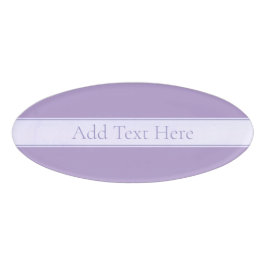 Lila, anpassbarer eleganter Leichtlavender Namenschild